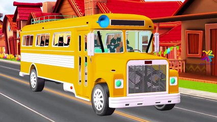 Wheels On The Bus Go Round And Round with Spiderman | Nursery Rhymes For Children | Kids S