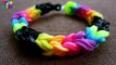 DIY Loom Bands Triple Single Rainbow Bracelet Tutorial