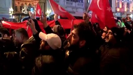 Taksim'de Hollanda Protestosu