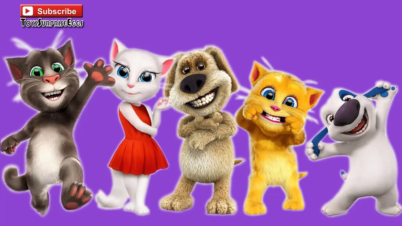 Talking Tom and friends Finger Family Play Doh Parody Song 2 - Finger Family Songs