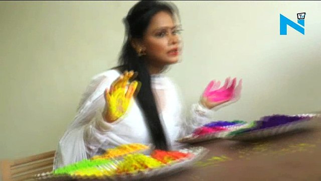 Actress Neetu Chandra’s HOT Holi celebration