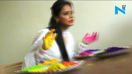 Actress Neetu Chandra’s HOT Holi celebration