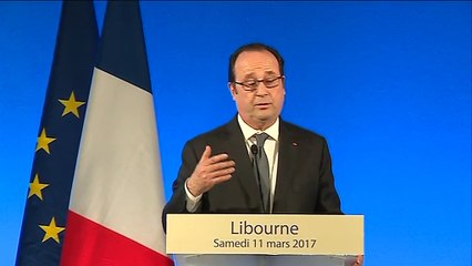 François Hollande appelle "au rassemblement de la gauche" face au "nationalisme"