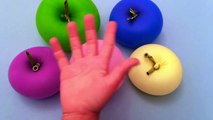 5 Apple M&M Color Balloons - Learn Colours Collection - TOP Finger Balloon Nursery Rhymes
