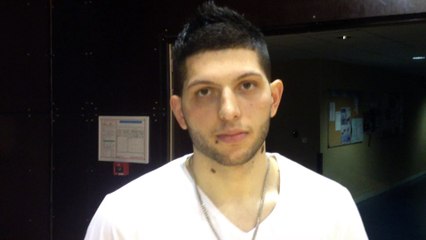 Elio Sadiku après le match contre Pays des Olonnes