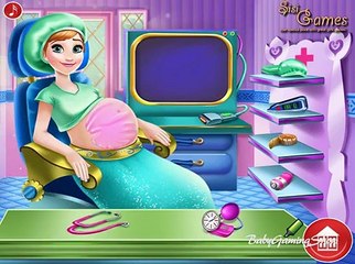 Дисней замороженные Анна беременные Проверка вверх Детка игра для Дети платье вверх Игры для девушки