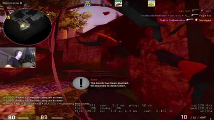CSGO: olof 1vs4 on karrigan stream
