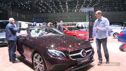 Скачать видео: Mercedes Classe E Cabriolet : sexy - En direct du salon de Genève 2017