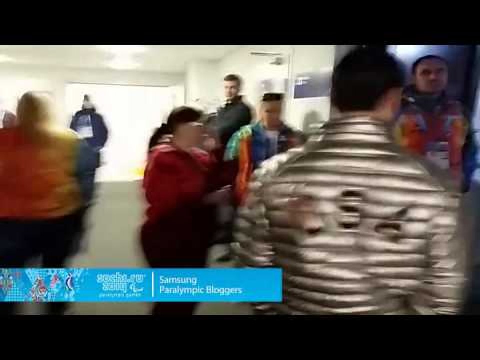 Keith Gabel: Just before we went out for medal ceremony  at  the Medals Plaza | Rosa Khutor