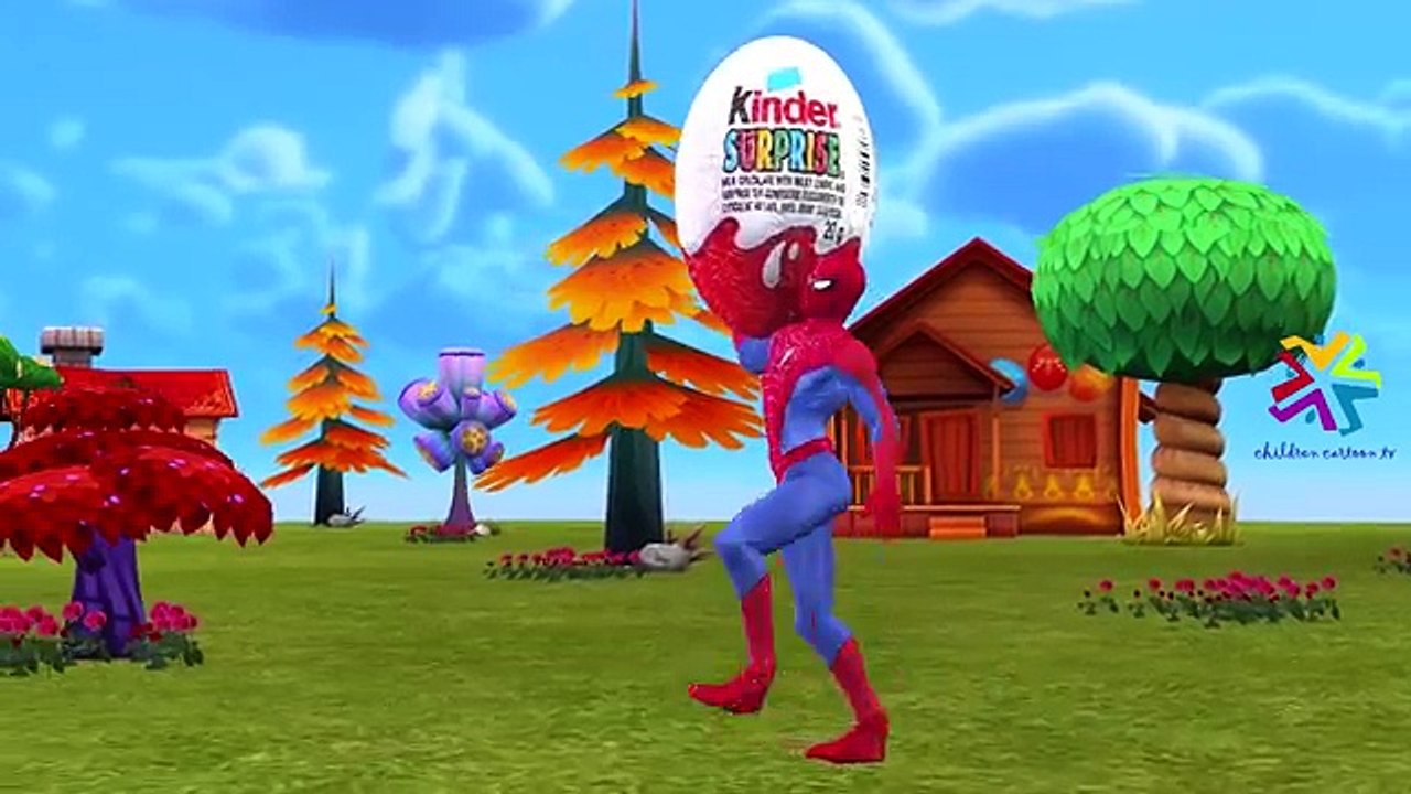T-Rex Dinosaur Surprise Eggs Opening Finger Family Nursery Rhymes | Spiderman Eggs Vehicles Names