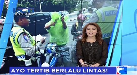 Polda Metro Jaya Menggelar Kampanye Ayo Tertib Berlalu Lintas di Bundaran Hotel Indonesia