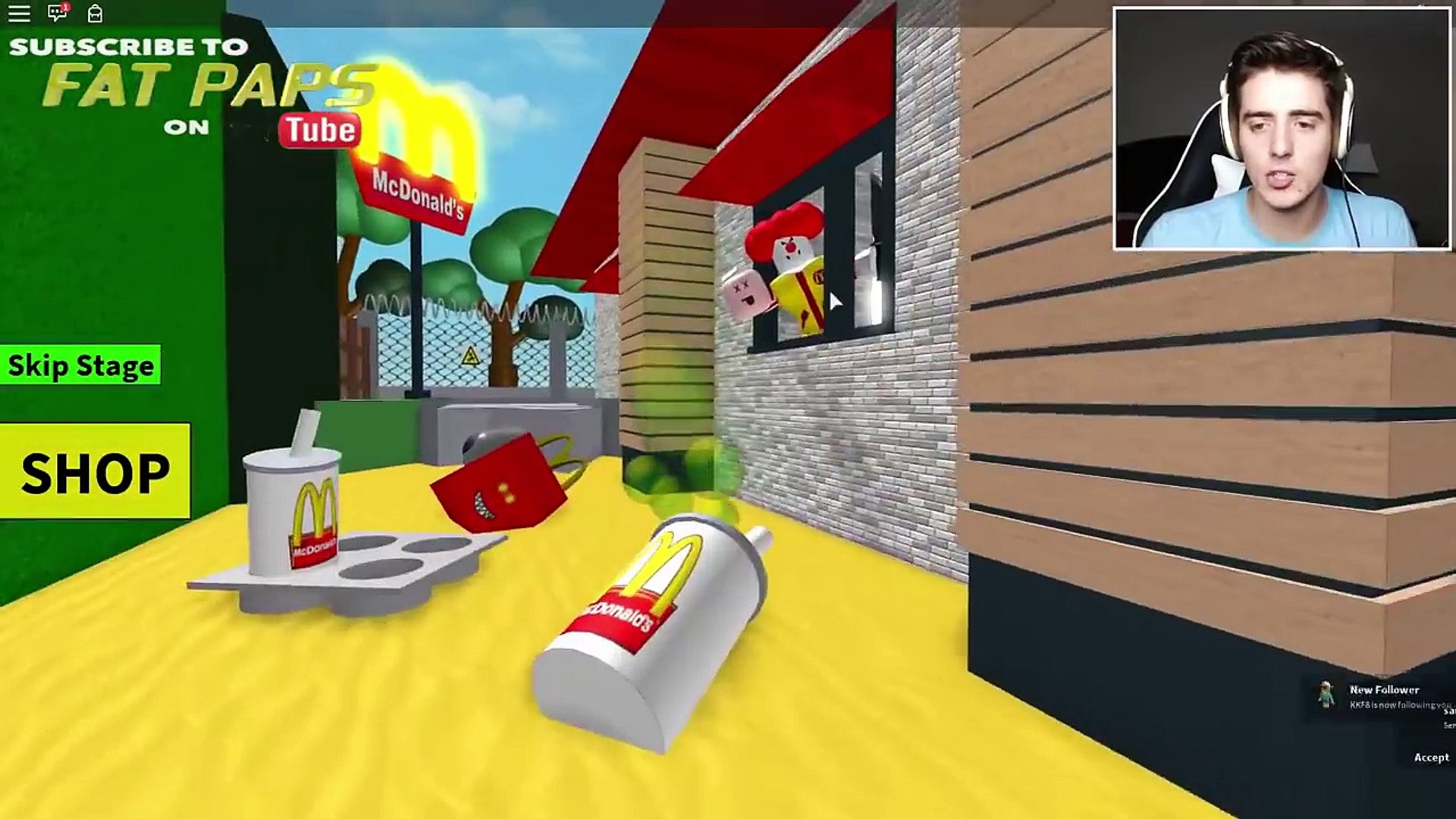 Roblox Escape The Fast Food Restaurant Obby Why More Clowns 影片dailymotion - escaping the fast food restaurant roblox youtube