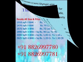 Ramprastha The Edge Tower Resale Vaibhav Realtors 3 BHK 1470 sqft Call +91 8826997781