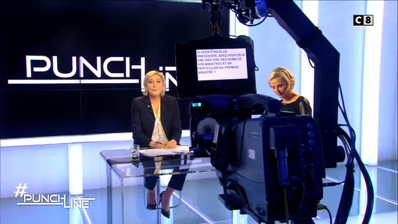 Le rire de Le Pen à l'évocation de Philippot Premier ministre