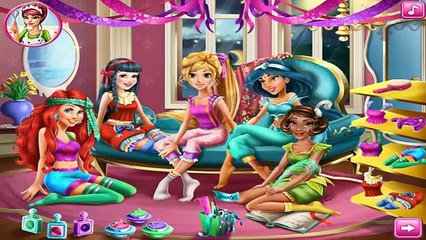 Disney Princesses Ariel Rapunzel Snow White Jasmin Tiana Pyjama Party