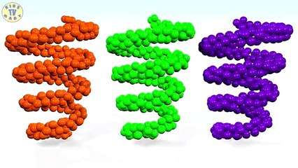 Learn Colors with 3D Colorfull Balls In Invisible Slides Show - Colours for Kids to Learns