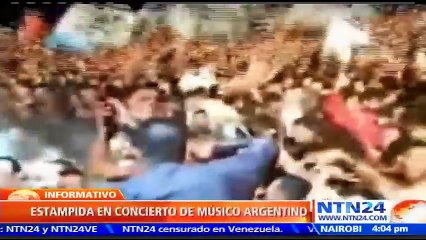 Al menos dos muertos tras una avalancha humana durante concierto de Solari en Argentina