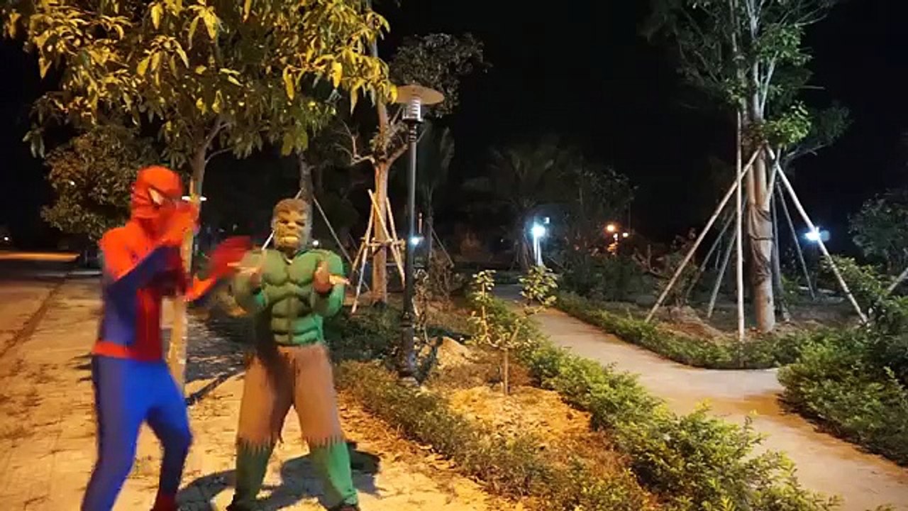 Spiderman vs Hulk SAW Were Wolf Attack [P2] Joker Frozen Elsa Vampire Fun Superheroes In R