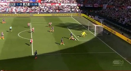 1-0 Jorgensen N. Goal HD - Feyenoord 1-0 AZ Alkmaar 12.03.2017