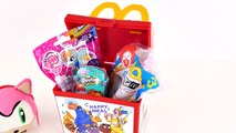 HAPPY MEAL McDonald Toys Play Doh Kinder Surprise Eggs Sonic Disney Princess Spongebob Hel