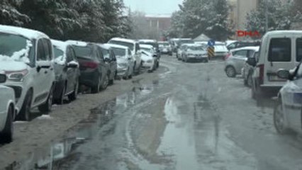 Konya'da Kar Yağışı Etkili Oldu