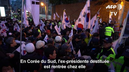 Corée du Sud: la présidente destituée est rentrée chez elle