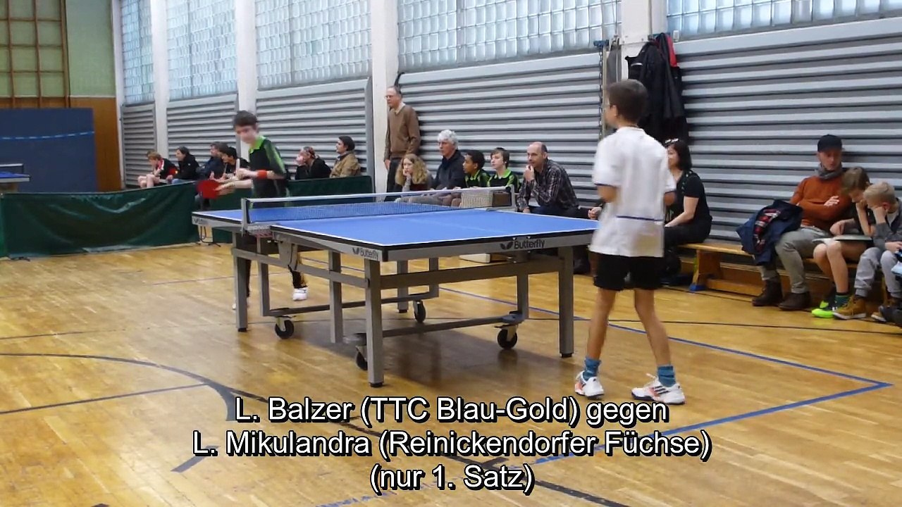 2. B-Schüler: L. Balzer gegen L. Mikulandra