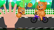 Mega Gummy bear finger family nursery rhymes crying crashed motor bike | Gummybear Kids