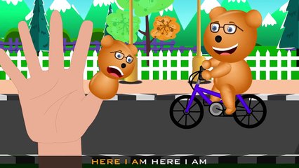 Mega Gummy bear finger family nursery rhymes crying crashed motor bike | Gummybear Kids
