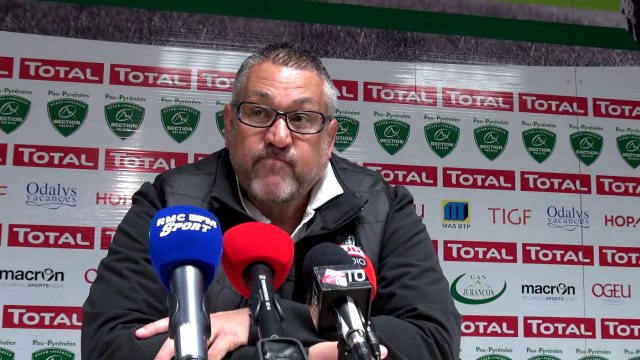 Christophe Urios après Section Paloise - Castres : ça me gonfle
