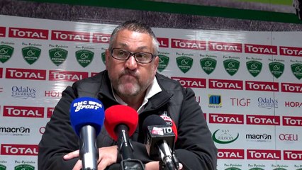 Christophe Urios après Section Paloise - Castres : "ça me gonfle"