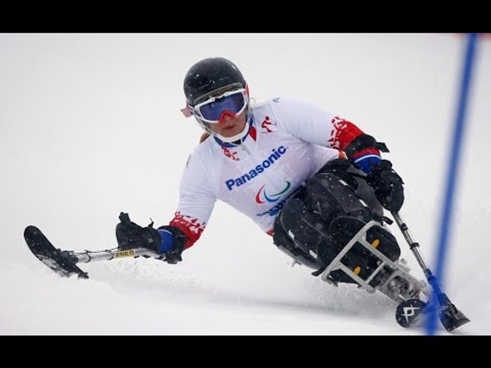 Erna Fridriksdottir (1st run) | Women's giant slalom sitting| Alpine skiing | Sochi 2014 Paralympics
