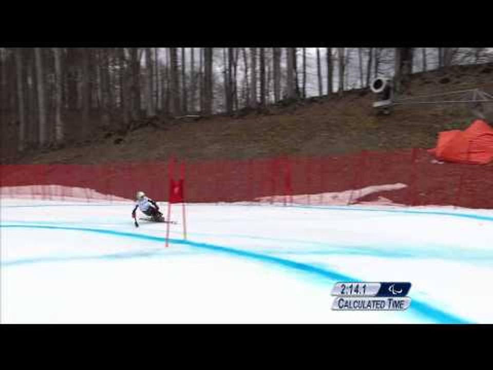 Anna-Lena Forster (2nd run) | Women's giant slalom sitting| Alpine skiing | Sochi 2014 Paralympics