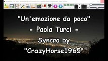 Paola Turci - Un'emozione da poco (Sanremo 2017) (Syncro by CrazyHorse1965) Karabox - Karaoke
