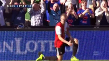 Nicolai Jørgensen 3rd Goal HD - Feyenoord 5-1 AZ Alkmaar - 12.03.2017 HD