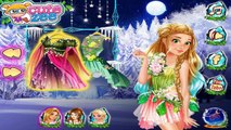 Disney Princesses Elsa Rapunzel and Belle as Fairies - Dress Up Game for Kids
