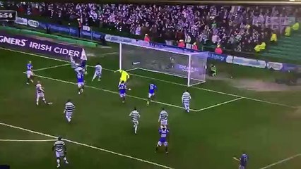 The Celtic ball girl didn't take the Rangers equaliser well...