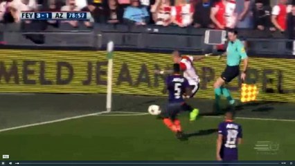 Jorgensen Second (Penalty)  Goal - Feyenoord vs AZ Alkmaar 4-1  12.03.2017 (HD)