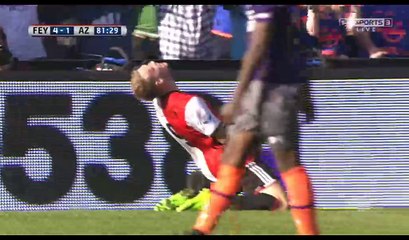 Nicolai Jorgensen Goal HD - Feyenoord 5-1 AZ Alkmaar - 12.03.2017