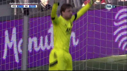 Nicolai Jorgensen penalty Goal HD - Feyenoord 4 - 1 AZ Alkmaar - 12.03.2017 (Full Replay)