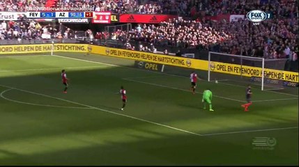 Wout Weghorst Goal HD - Feyenoord 5 - 2 AZ Alkmaar - 12.03.2017 (Full Replay)