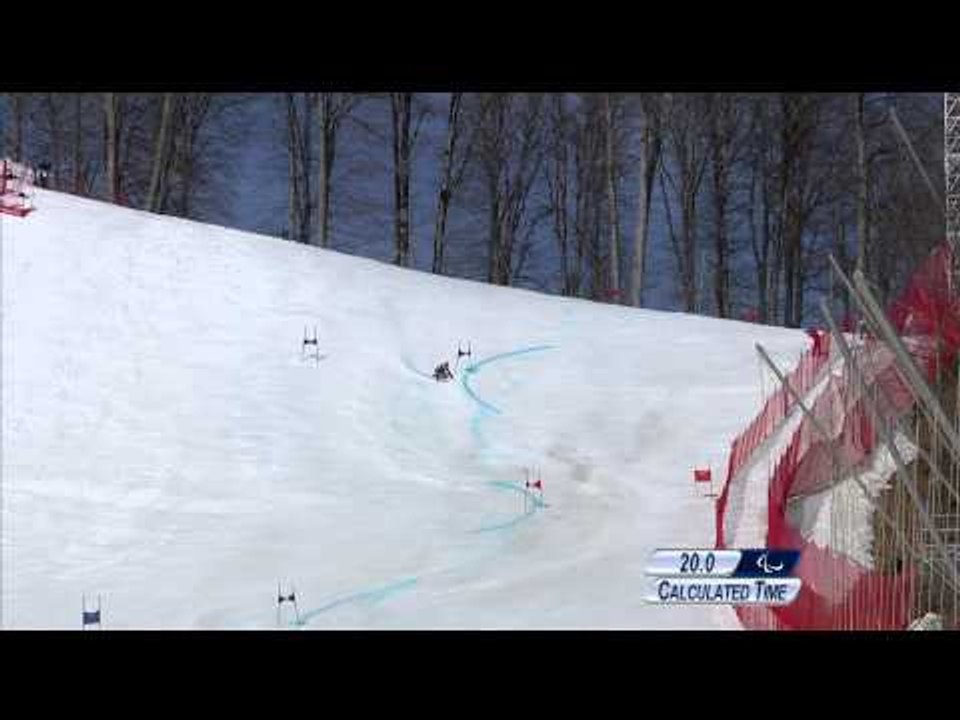 Women's giant slalom sitting(1st run)  | Alpine skiing | Sochi 2014 Paralympic Winter Games