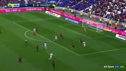 Superbe but Christophe Jallet Lyon 1-0 Toulouse 12-03-2017
