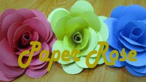 how to make paper rose || easy paper origami flowers.