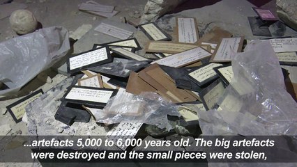 Priceless remains lie in ruins at Mosul museum