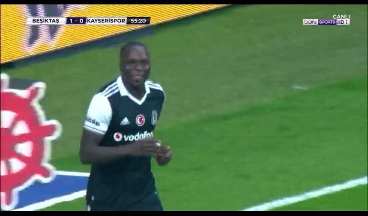 Vincent Aboubakar Goal HD - Besiktas 1-0 Kayserispor - 12.03.2017
