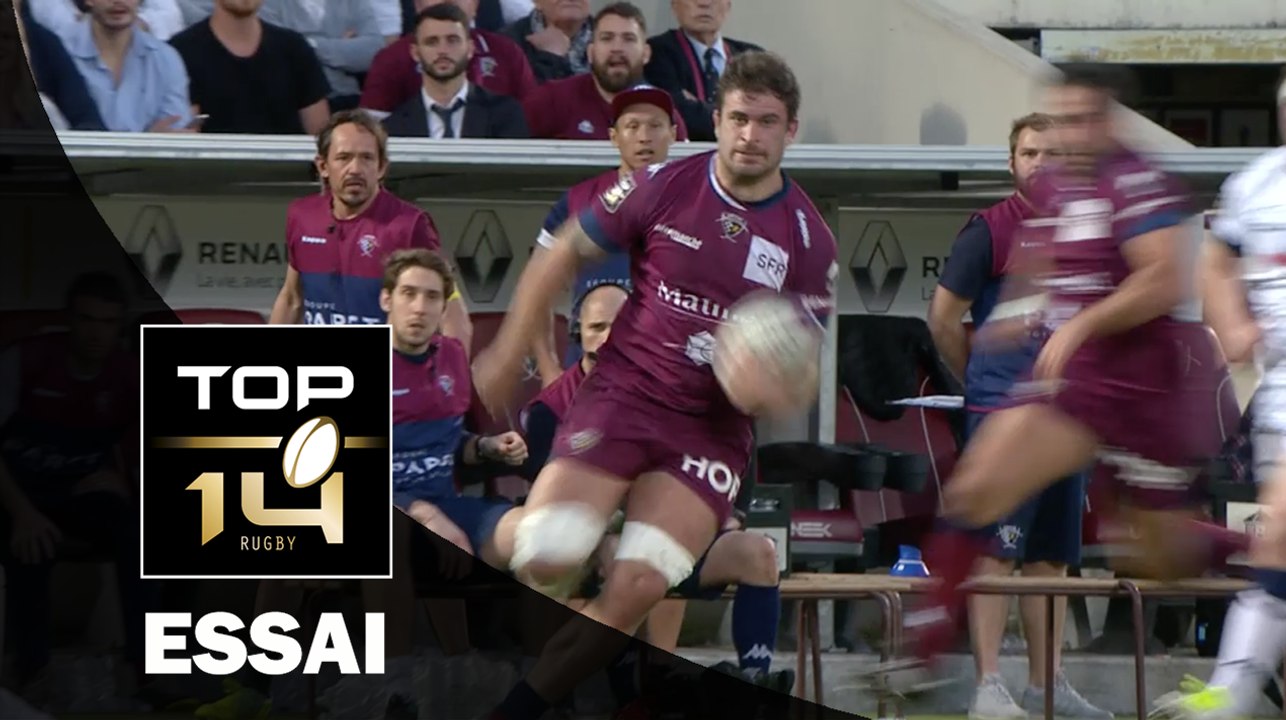 TOP 14 ‐ Essai Louis-Benoit MADAULE (UBB) – Bordeaux-Bègles-Grenoble – J20 – Saison 2016/2017