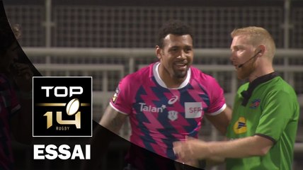 TOP 14 ‐ Essai 1 Waisea VUIDRAVUWALU (SFP) – Lyon-Paris – J20 – Saison 2016/2017