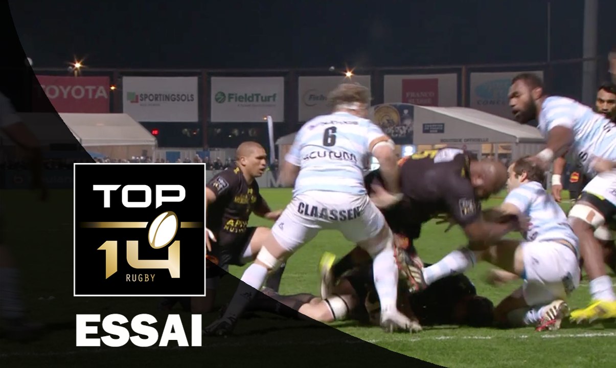 TOP 14 ‐ Essai Jone QOVU (SR) – Racing 92-La Rochelle – J20 – Saison 2016/2017