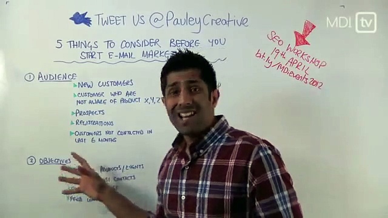 MDi TV  5 consideration before you start your email marketing campaign